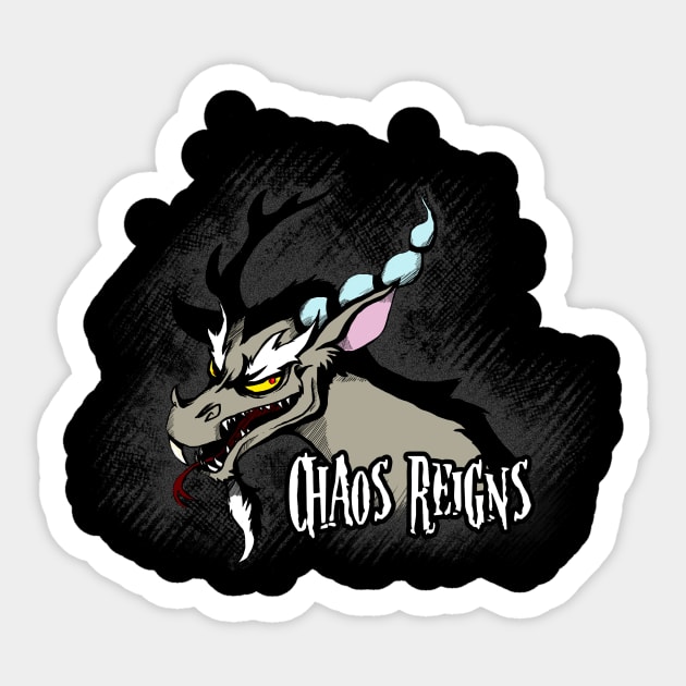 My Little Pony - Discord - Chaos Reigns Sticker by Kaiserin